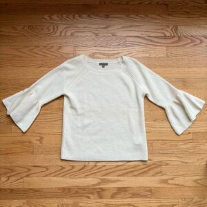 Lilla P Cashmere Crewneck Sweater Off White XS